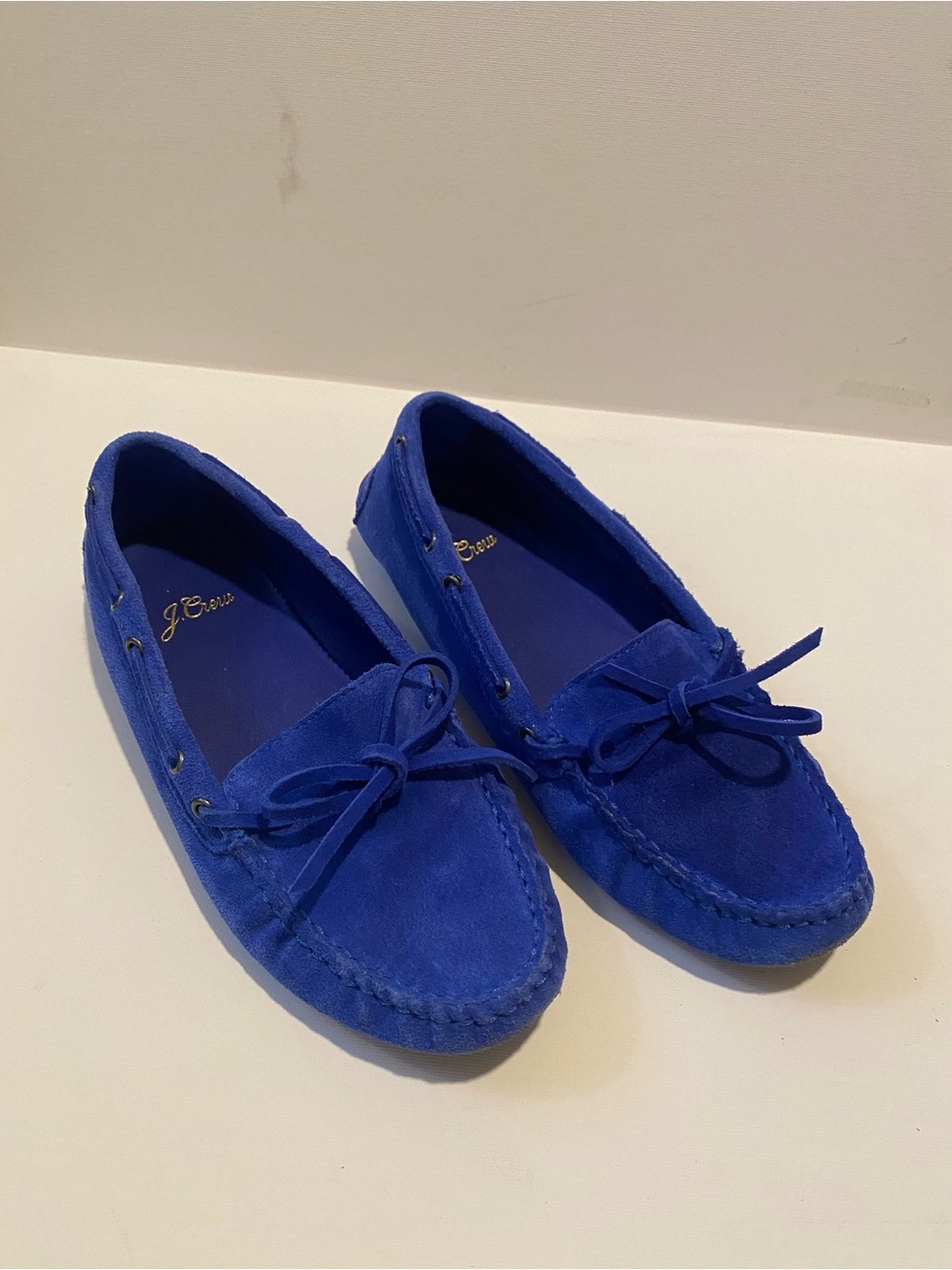 J.Crew Blue Suede Driving Loafers